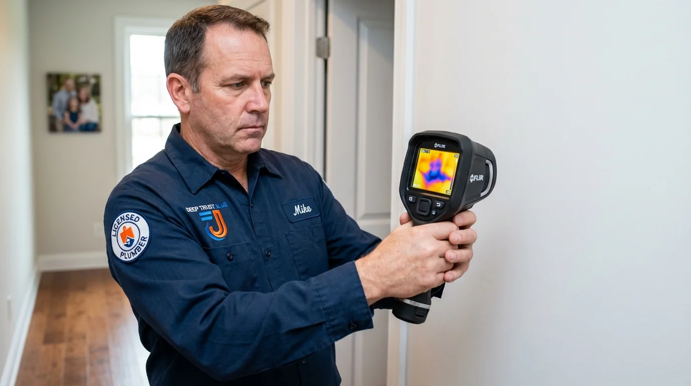 Thermal imaging leak detection by Johns Plumbing LLC in Cadott